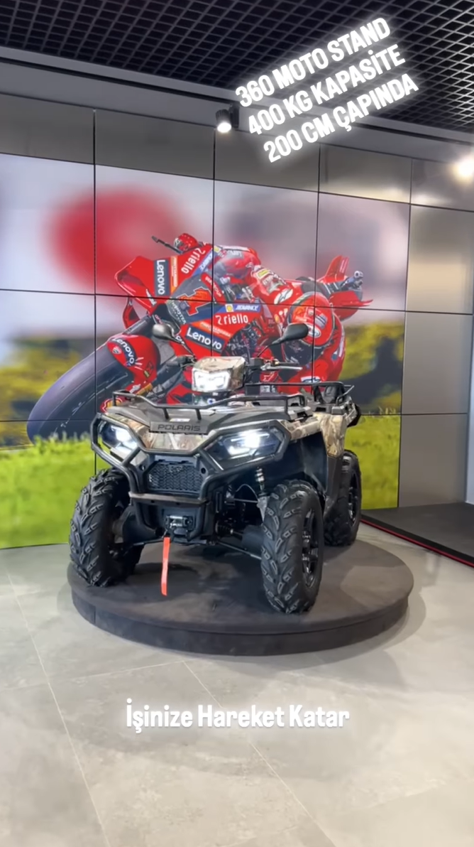 200cm döner stand kullanımı