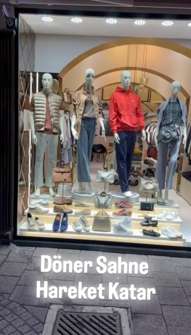 Cansız manken döner vitrin görseli 5